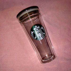 SBUX glass tumbler